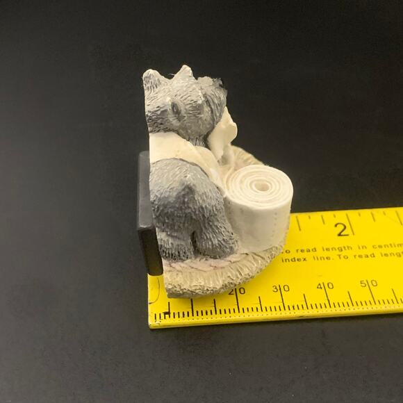 Vintage Schnauzer Dog Playing with Toilet Paper Refrigerator Magnet - Picture 10 of 10